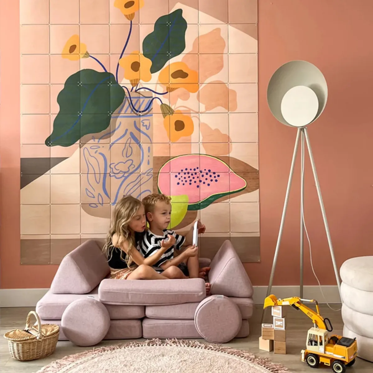 Sofa SHAPPY Mini Ultra Plush różowa w showroomie FUMIO Warszawa