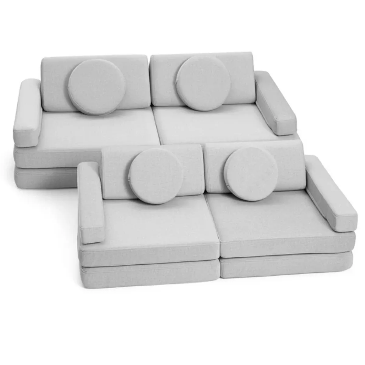 Sofa SHAPPY Mini Ultra Plush jasnoszara ekspozycja FUMIO Warszawa