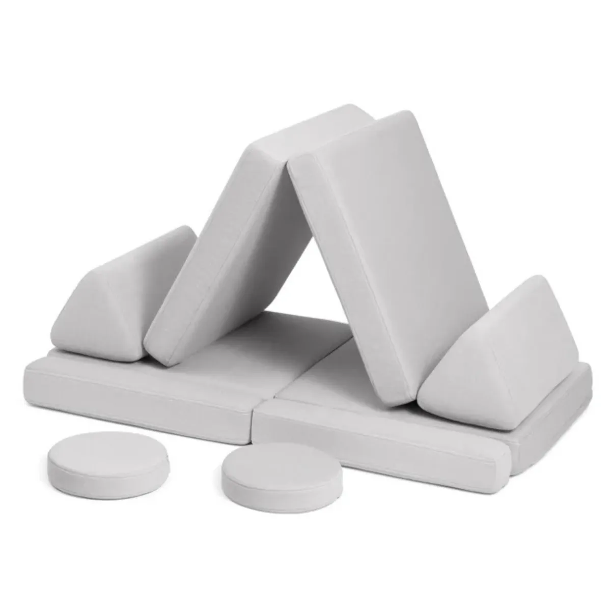 Sofa SHAPPY Mini Ultra Plush jasnoszara do pokoju dziecka