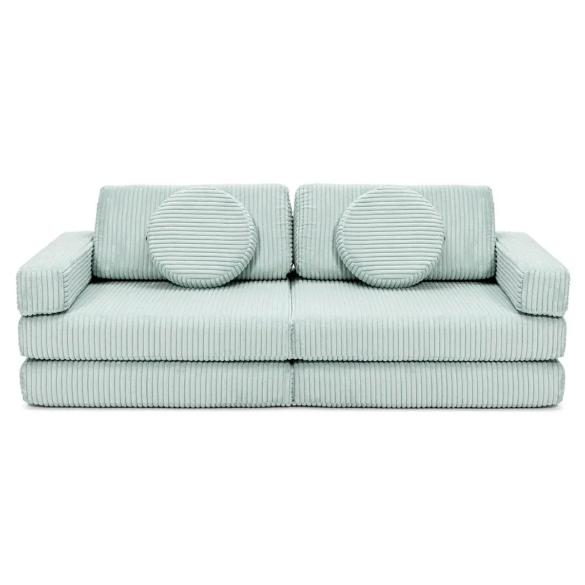 Sofa SHAPPY Mini sztruks Miętowa ekspozycja FUMIO Warszawa