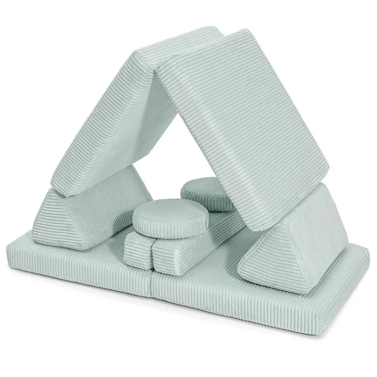 Sofa SHAPPY Mini sztruks Miętowa do pokoju dziecka