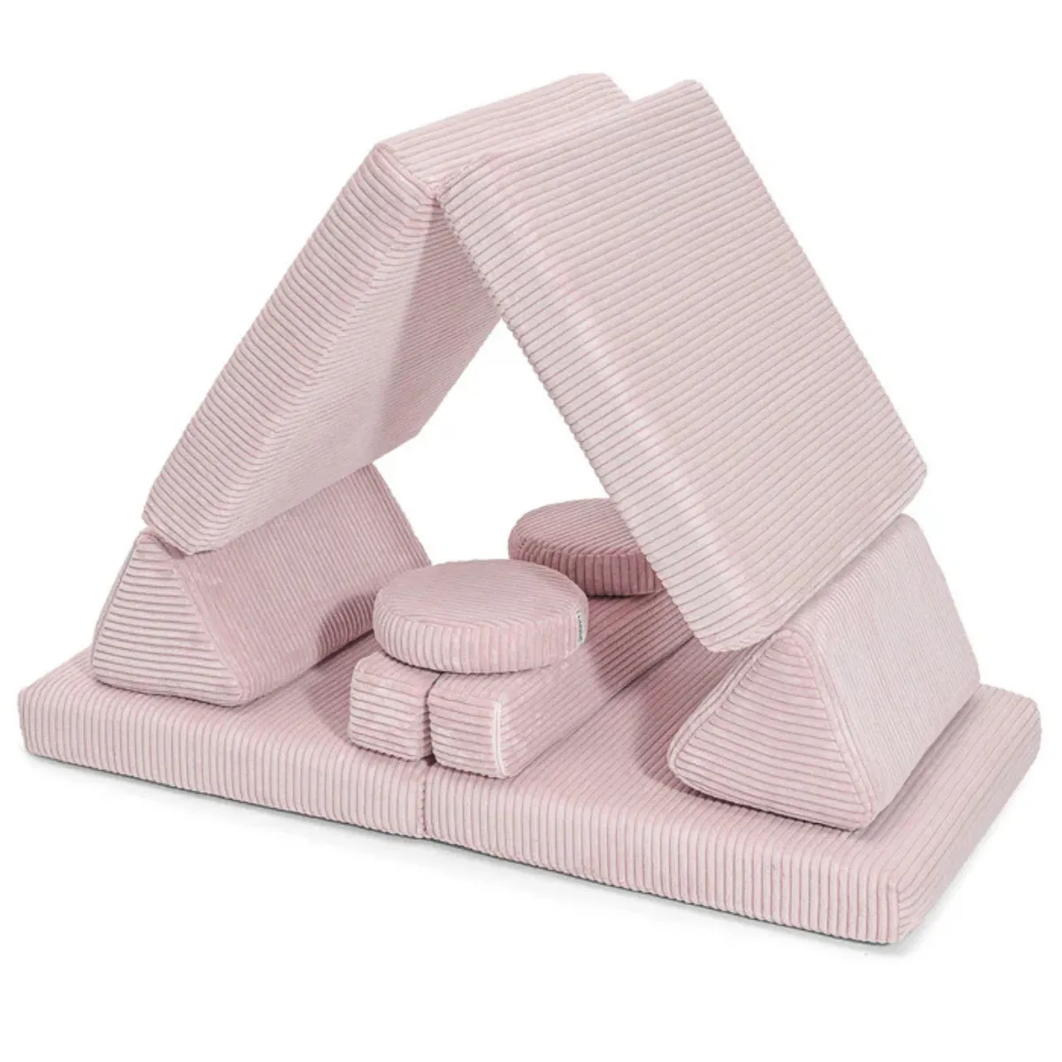 Sofa SHAPPY Mini sztruks Różowa do pokoju dziecka