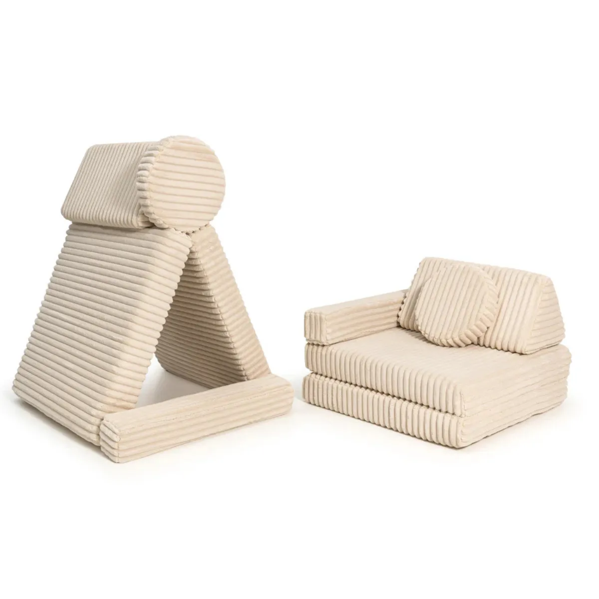 Sofa modułowa Shappy Play Waffle krem beż ekspozycja FUMIO Warszawa