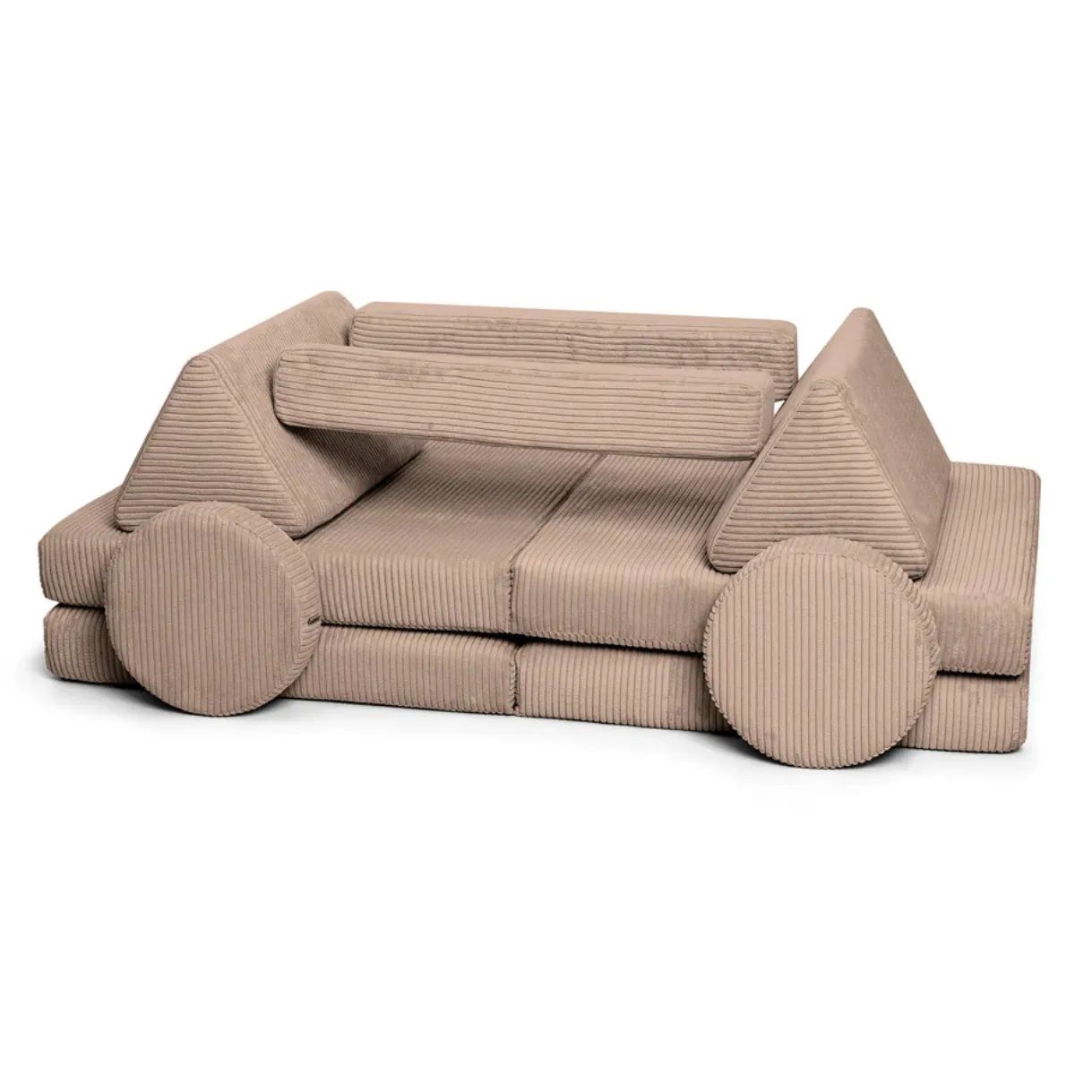 Sofa SHAPPY sztruks czekoladowa do pokoju dziecka
