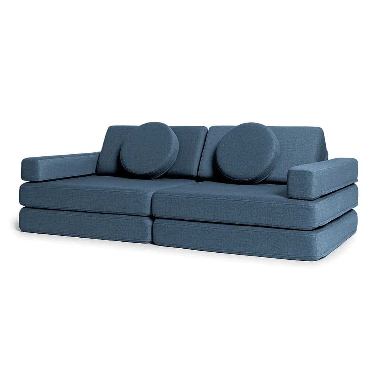 Granatowa sofa modułowa Shappy Play do pokoju dziecka