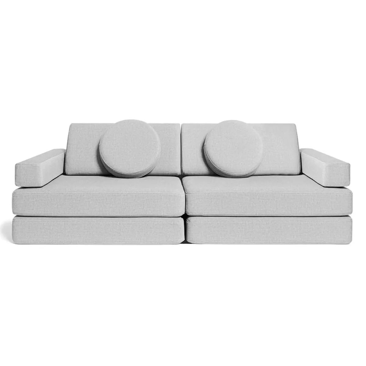Sofa modułowa Shappy Play jasnoszara do pokoju dziecka