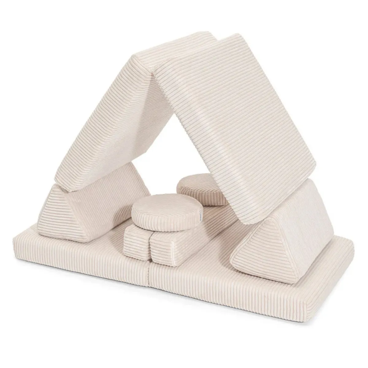 Sofa SHAPPY Mini sztruks Wanilia do pokoju dziecka