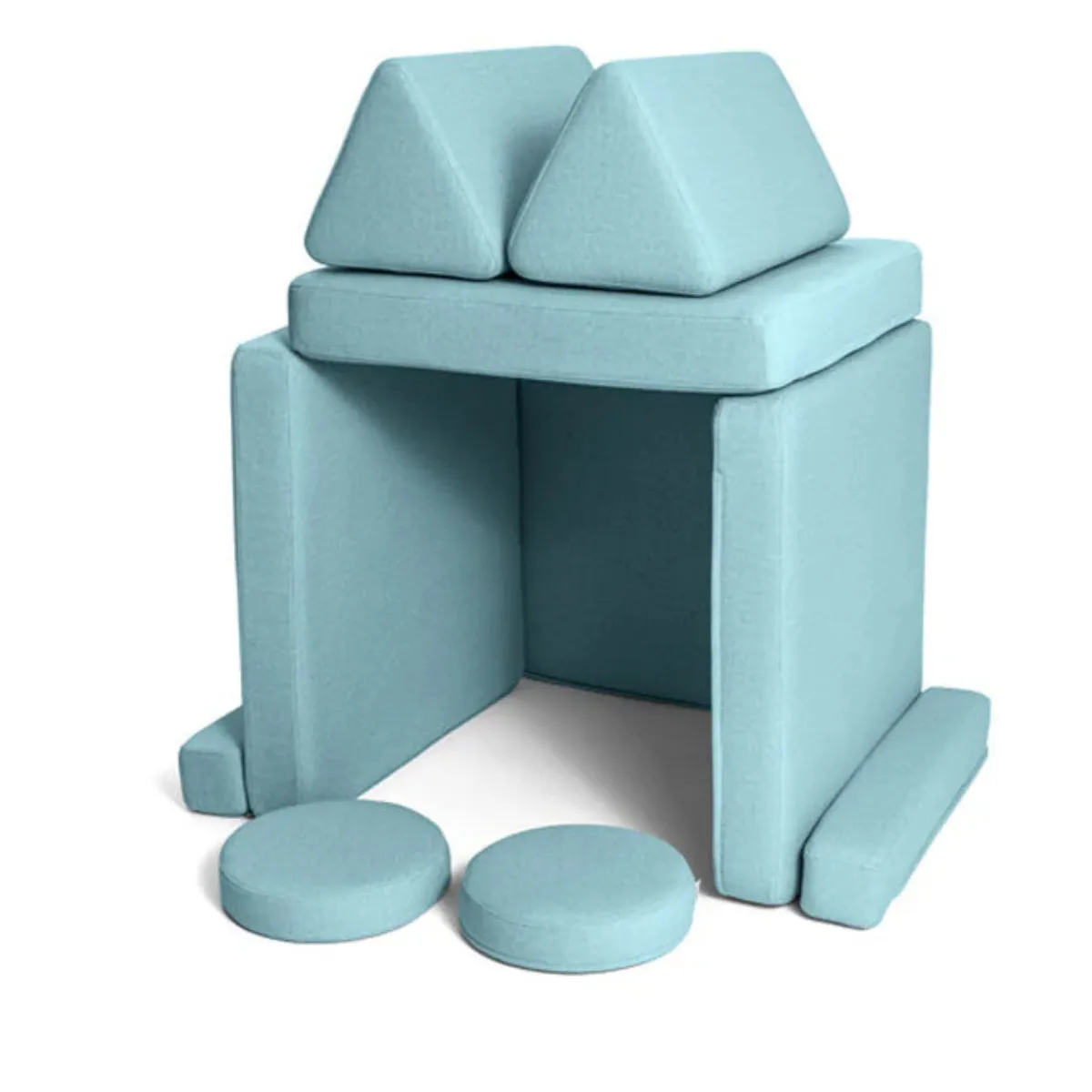 Sofa modułowa Shappy Play niebieska do pokoju dziecka