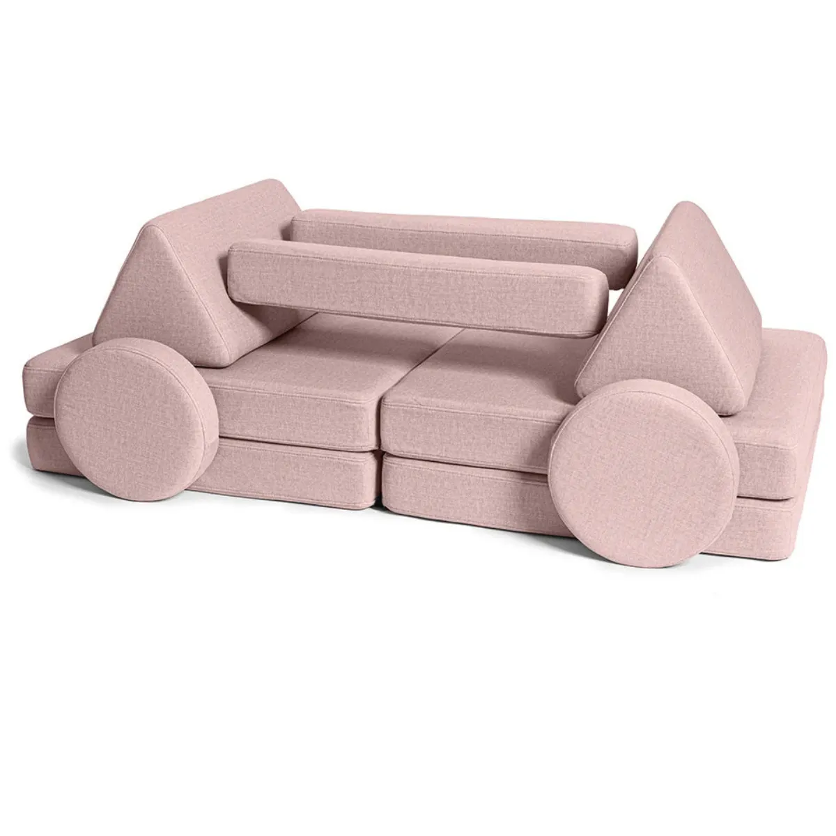 Sofa modułowa Shappy Play delikatny róż ekspozycja FUMIO Warszawa