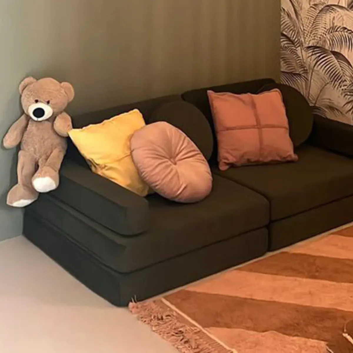 Sofa modułowa Shappy Mini butelkowa zieleń ekspozycja FUMIO Warszawa
