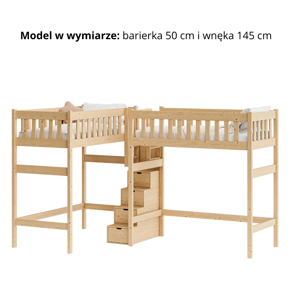 Antresola IMPERIAL L – barierka 39 cm i wnęka 145 cm