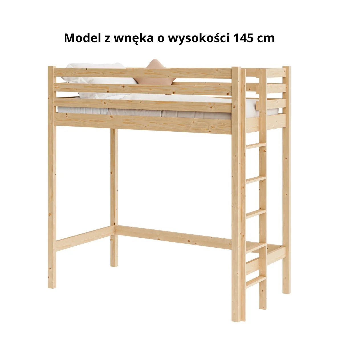 Antresola BERG z boczną drabinką – wnęka 145 cm