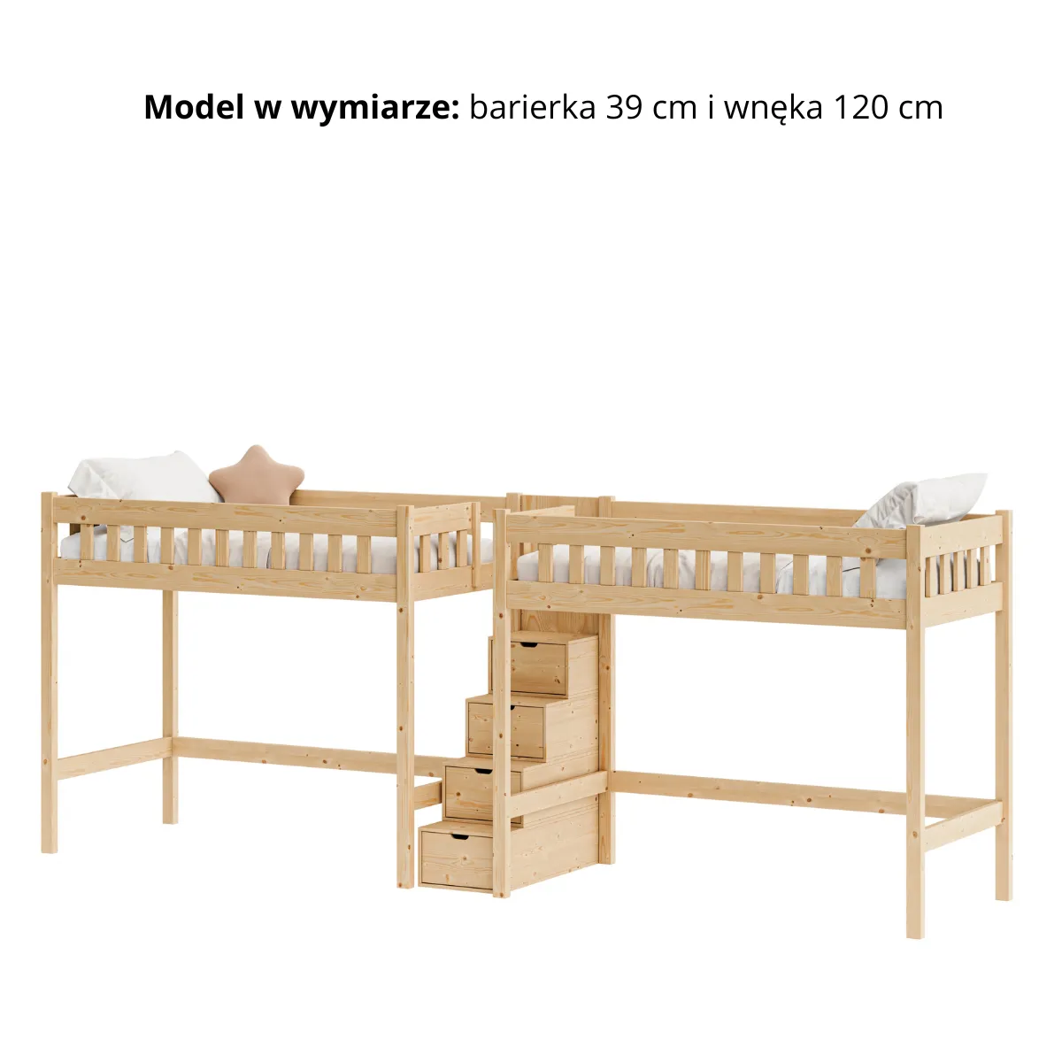 Antresola IMPERIAL DUO – barierka 39 cm i wnęka 120 cm