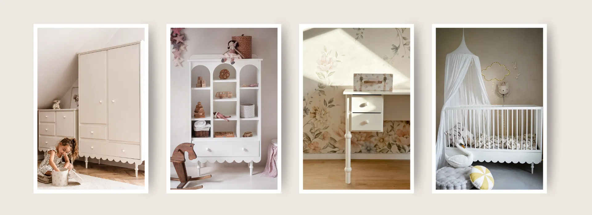 WOOD LUCK Babushka białe – bestsellerowe meble dziecięce w stylu retro