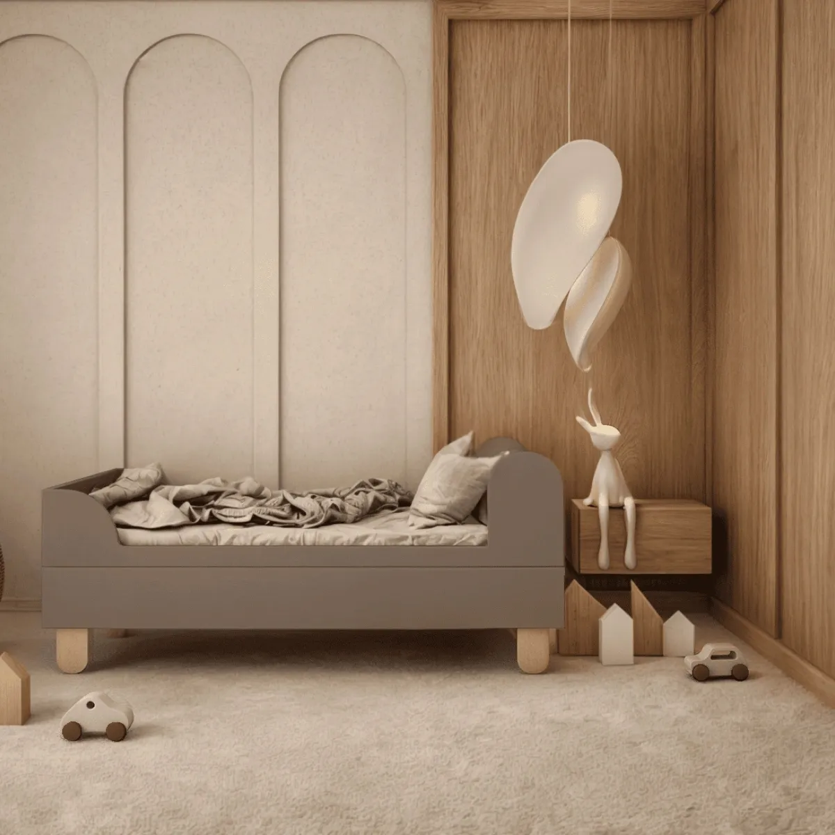 Truflowe łóżko dziecięce BASIC 80 x 160 cm z podwyższonymi bokami